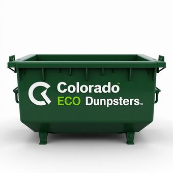 Green Colorado Eco Dumpsters dumpster.