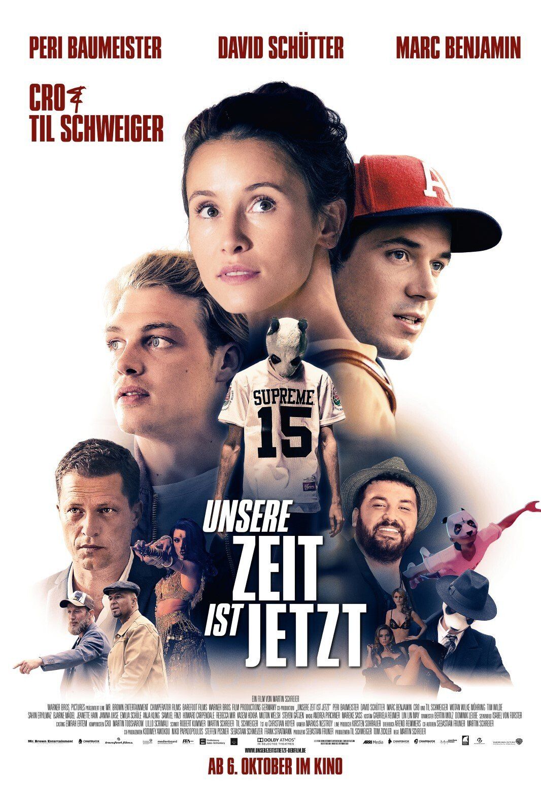 Engaging poster for 'Unsere Zeit ist Jetzt' highlighting Ferdi Fischer's roles as stunt coordinator, action director, and WarpCam® operator.