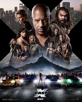 Official Fast X Fast and Furious 10 movie poster, representing a film on which Ferdi Fischer worked as a WarpCam operator and stunt performer.