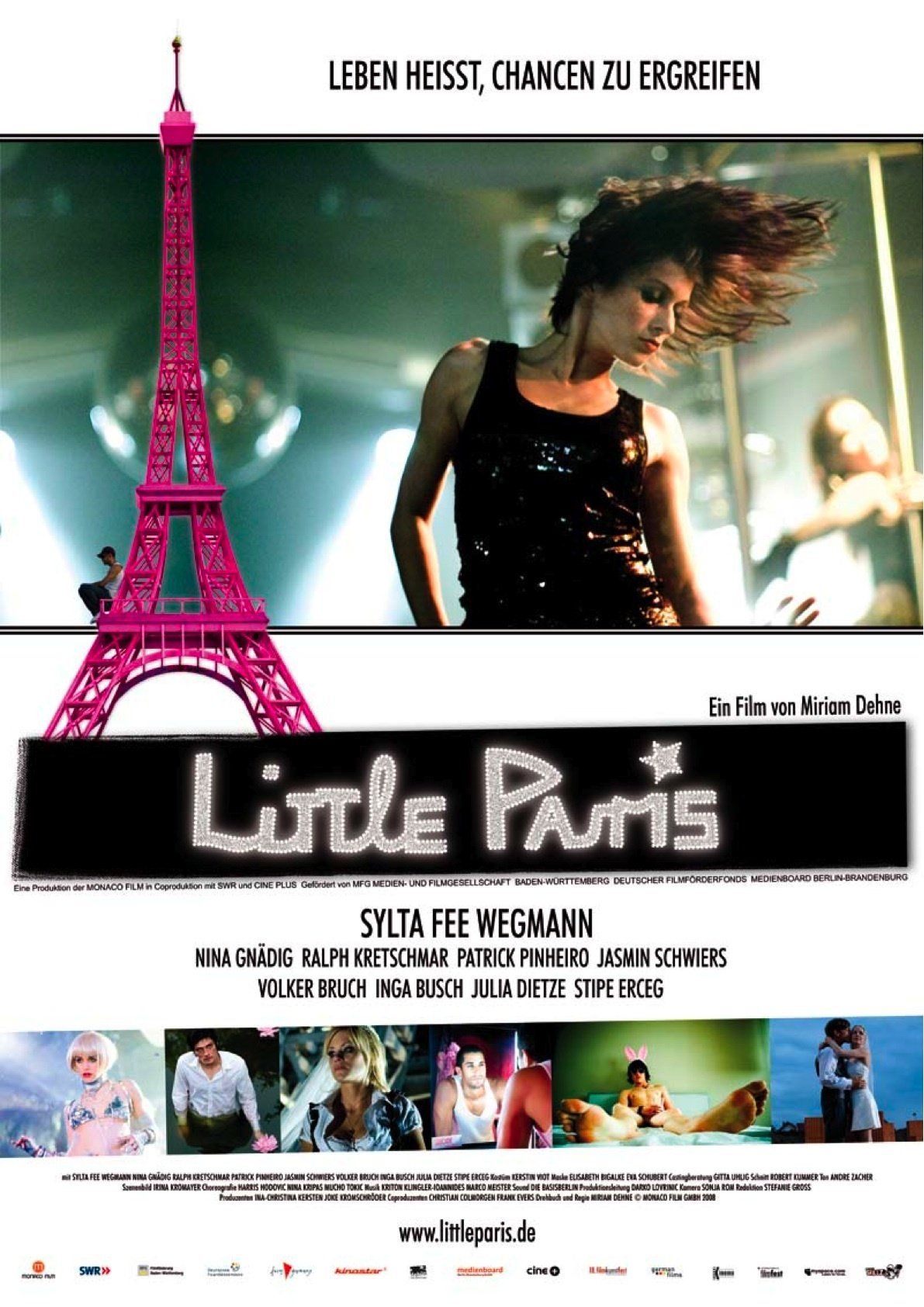 Poster for 'Little Paris' showcasing stunts coordinated and rigging led by Ferdi Fischer.