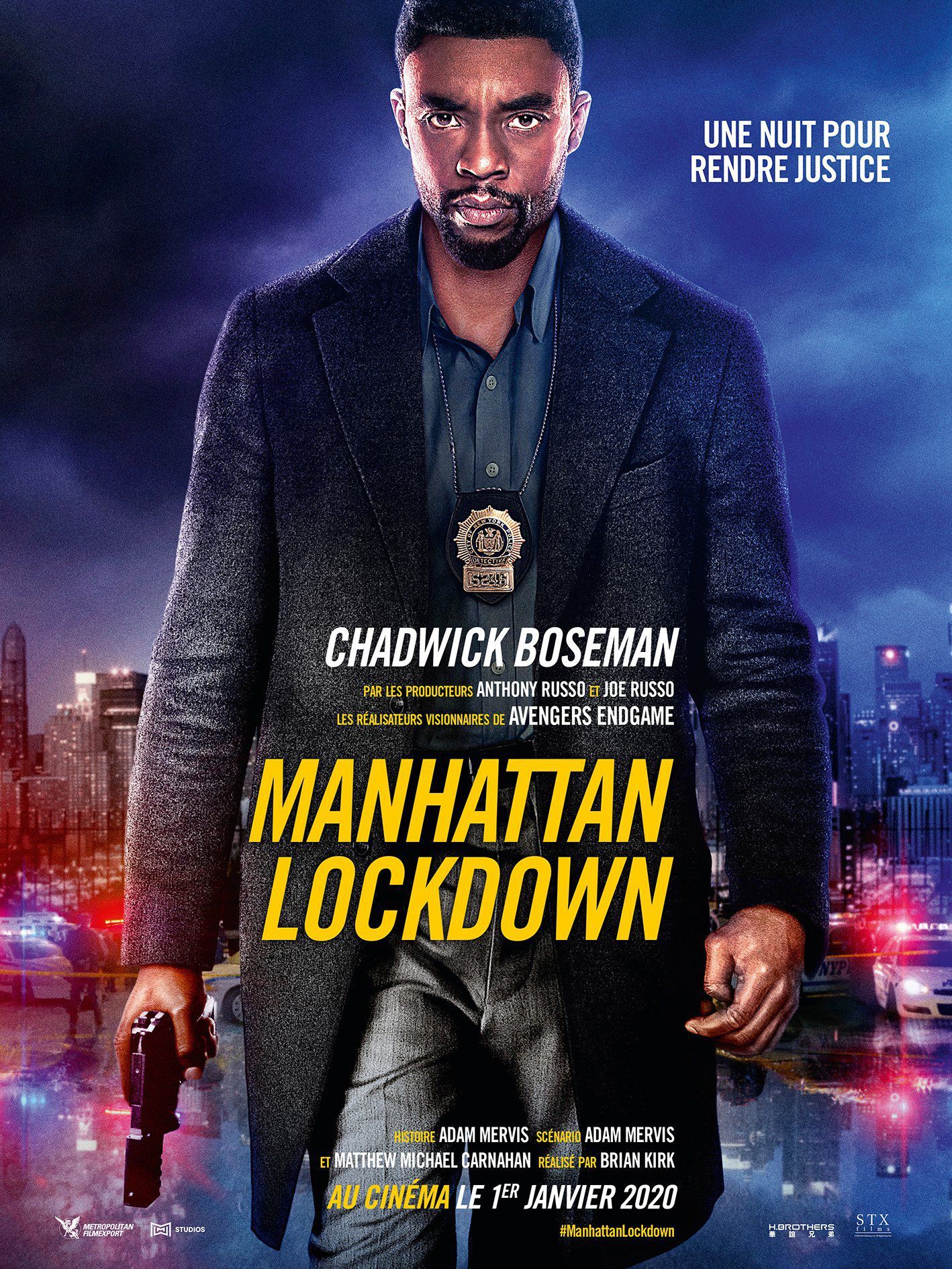 Poster for 'Manhattan Lockdown' featuring WarpCam® shots operated by Ferdi Fischer.