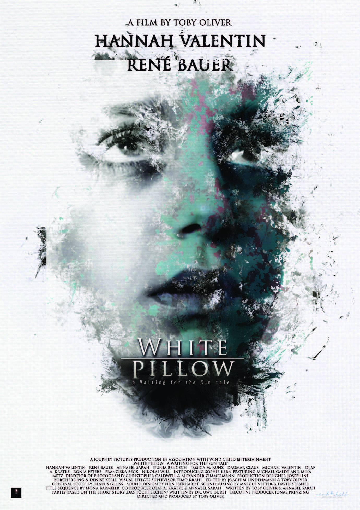 Poster for 'White Pillow' featuring stunt coordination by Ferdi Fischer.