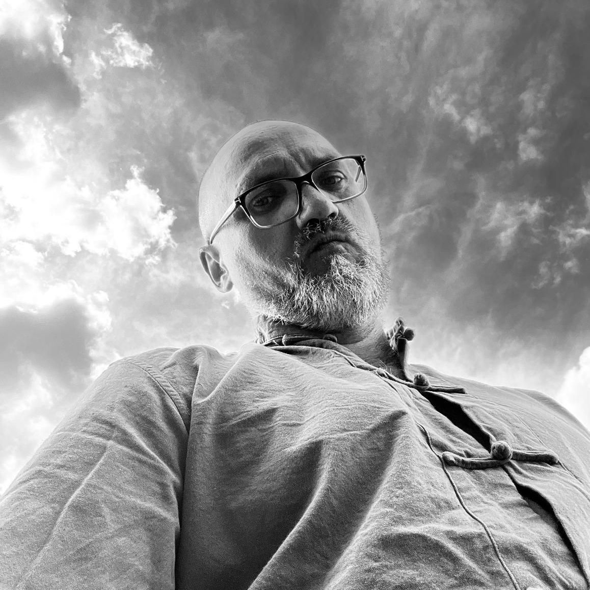 Harris Hodovic, the Production Director, overseeing activities on a busy film set