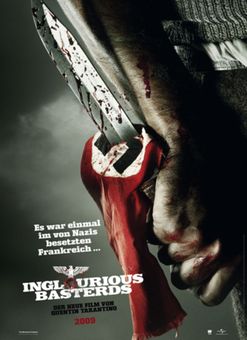Poster for 'Inglourious Basterds' featuring daring stunts performed by Ferdi Fischer.