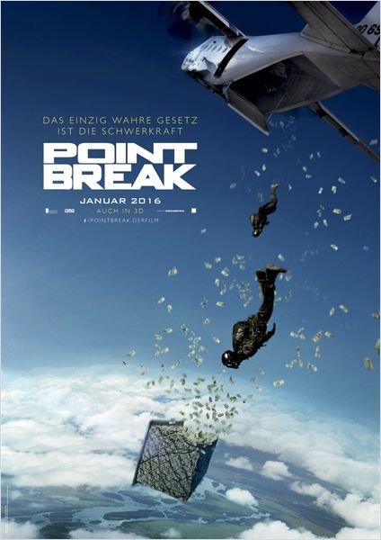 Poster for 'Point Break' featuring Ferdi Fischer as the stunt double for lead actor Luke Bracey.