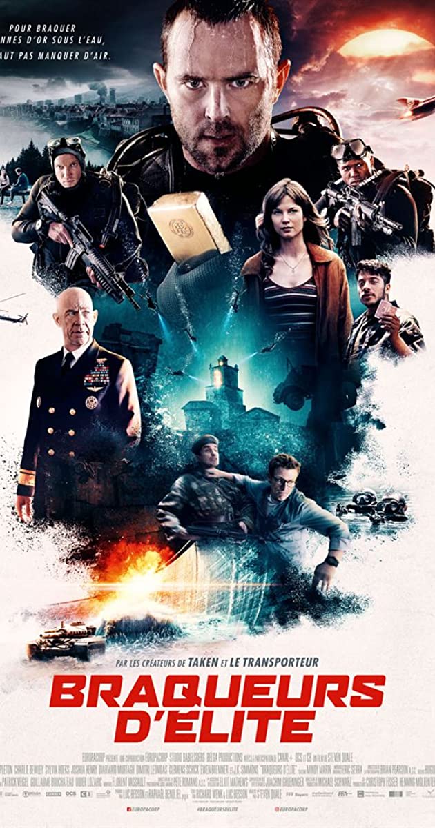 Movie poster for '21 Bridges' featuring dynamic WarpCam® shots by Ferdi Fischer, showcasing intense action and cinematic excellence.