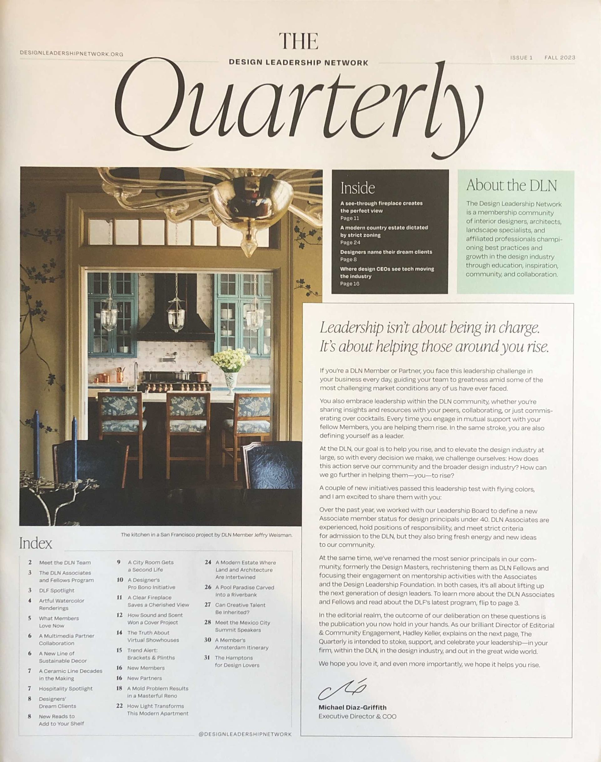 A newspaper with the word quarterly on it