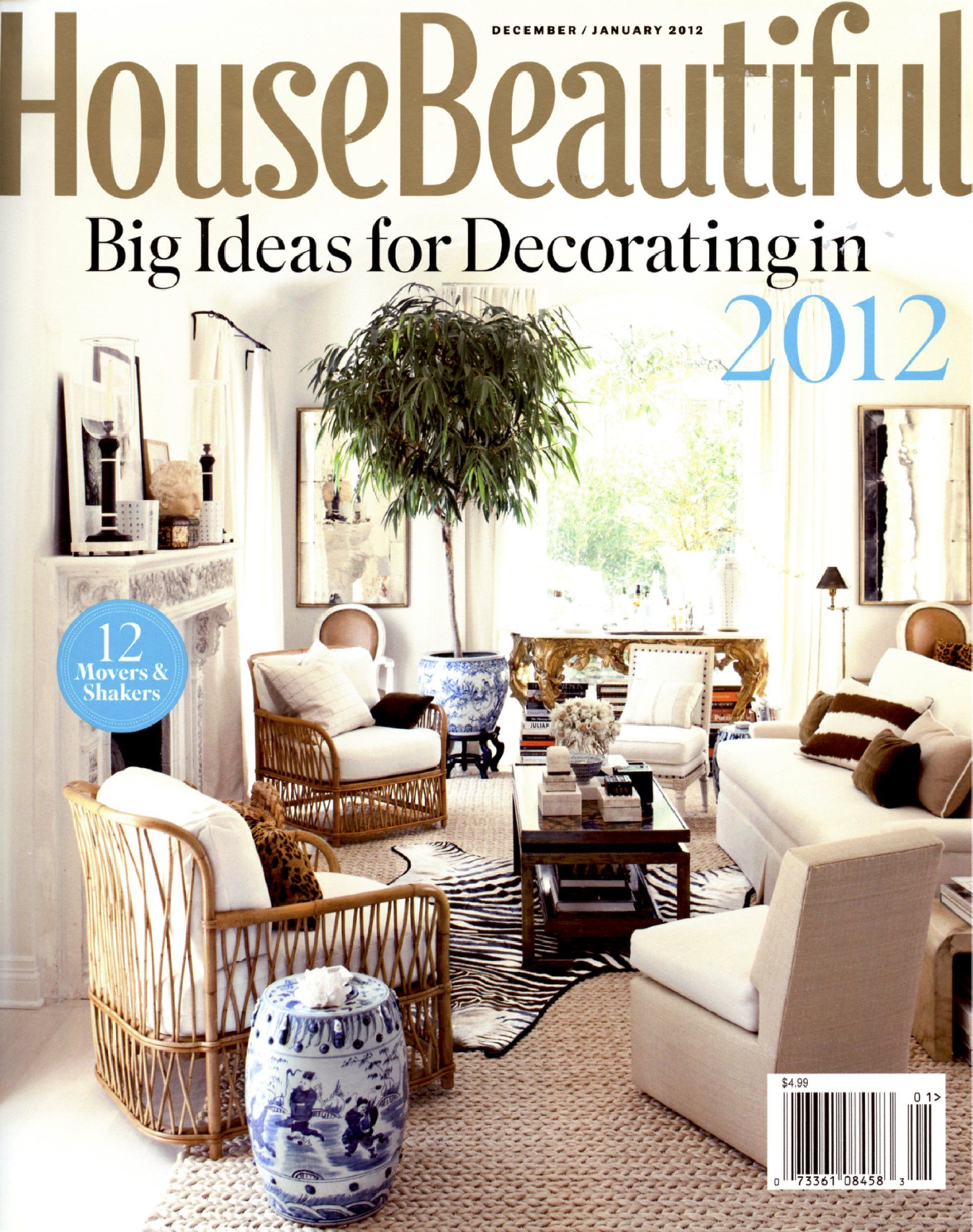 The cover of a house beautiful magazine for 2012