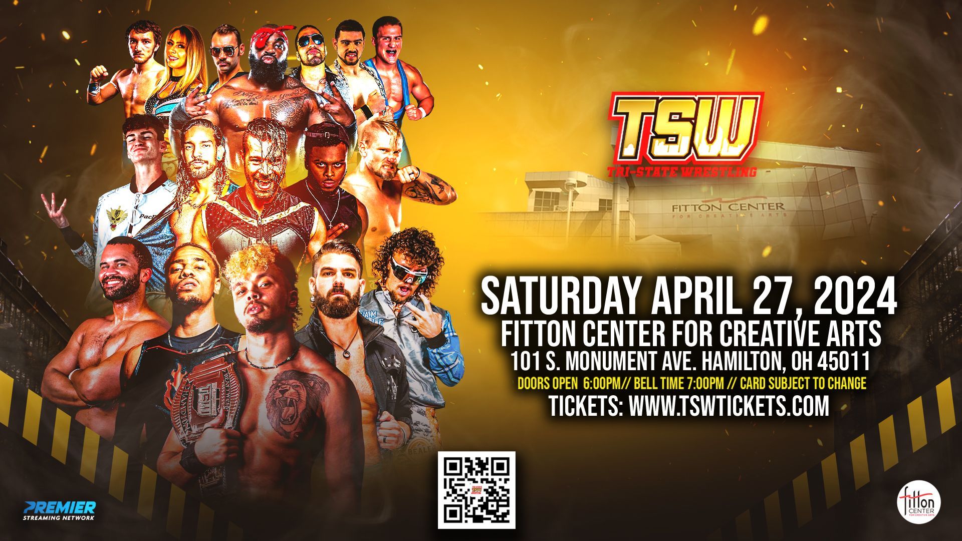 Tri-State Wrestling live professional wrestling at Hamilton's Fitton Center