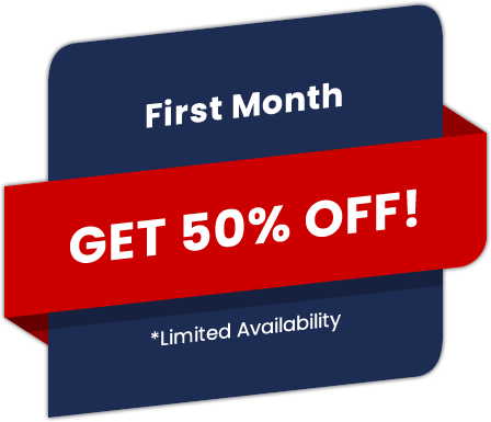 get 50% off promo in first month
