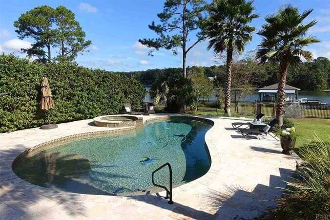 White architecture — Pool & Patio Services  in Fort Walton Beach, FL