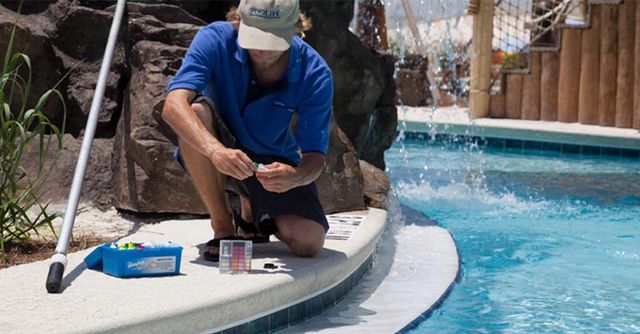 Check the pH of a private swimming pool — Swimming Pool Renovations in Fort Walton Beach, FL