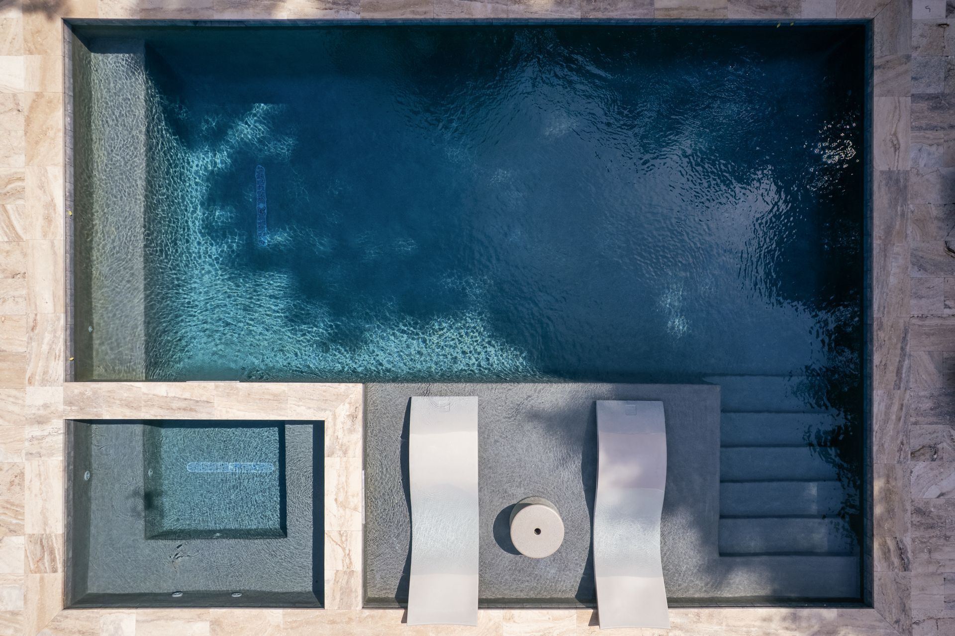 Man cleaning pool — Pool & Patio Services in Fort Walton Beach, FL