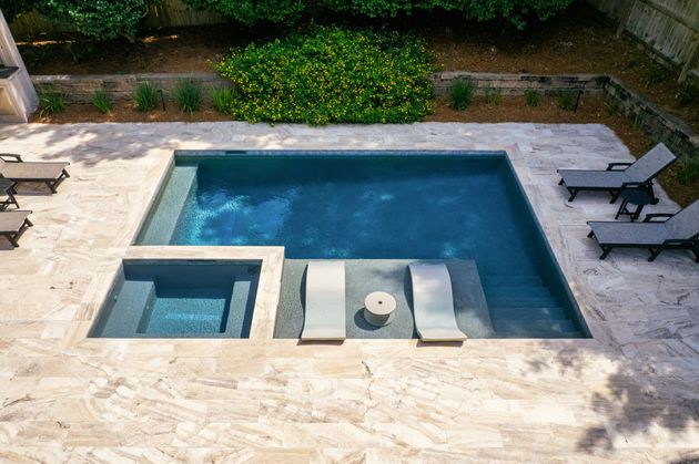 Swimming pool at luxury villa — Pool & Patio Services in Fort Walton Beach, FL