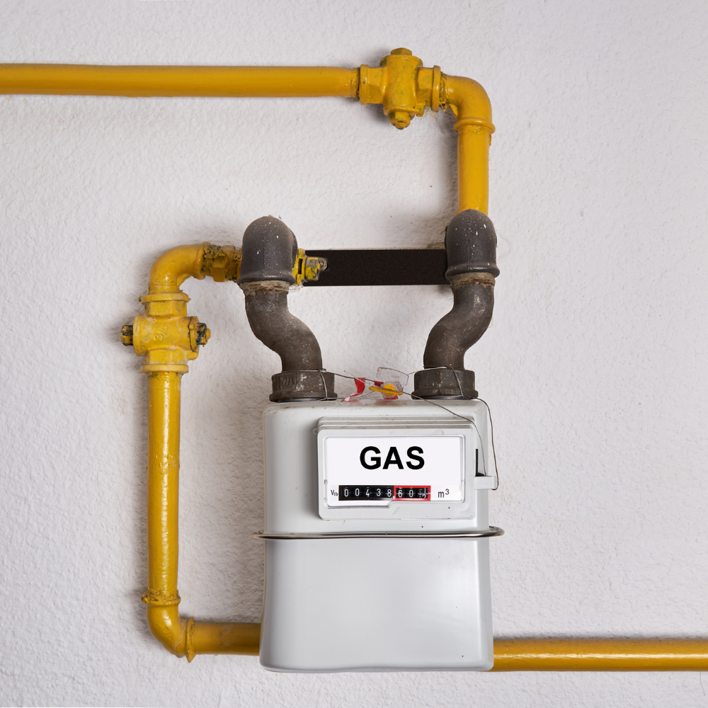 Natural Gas Meter & Pipes