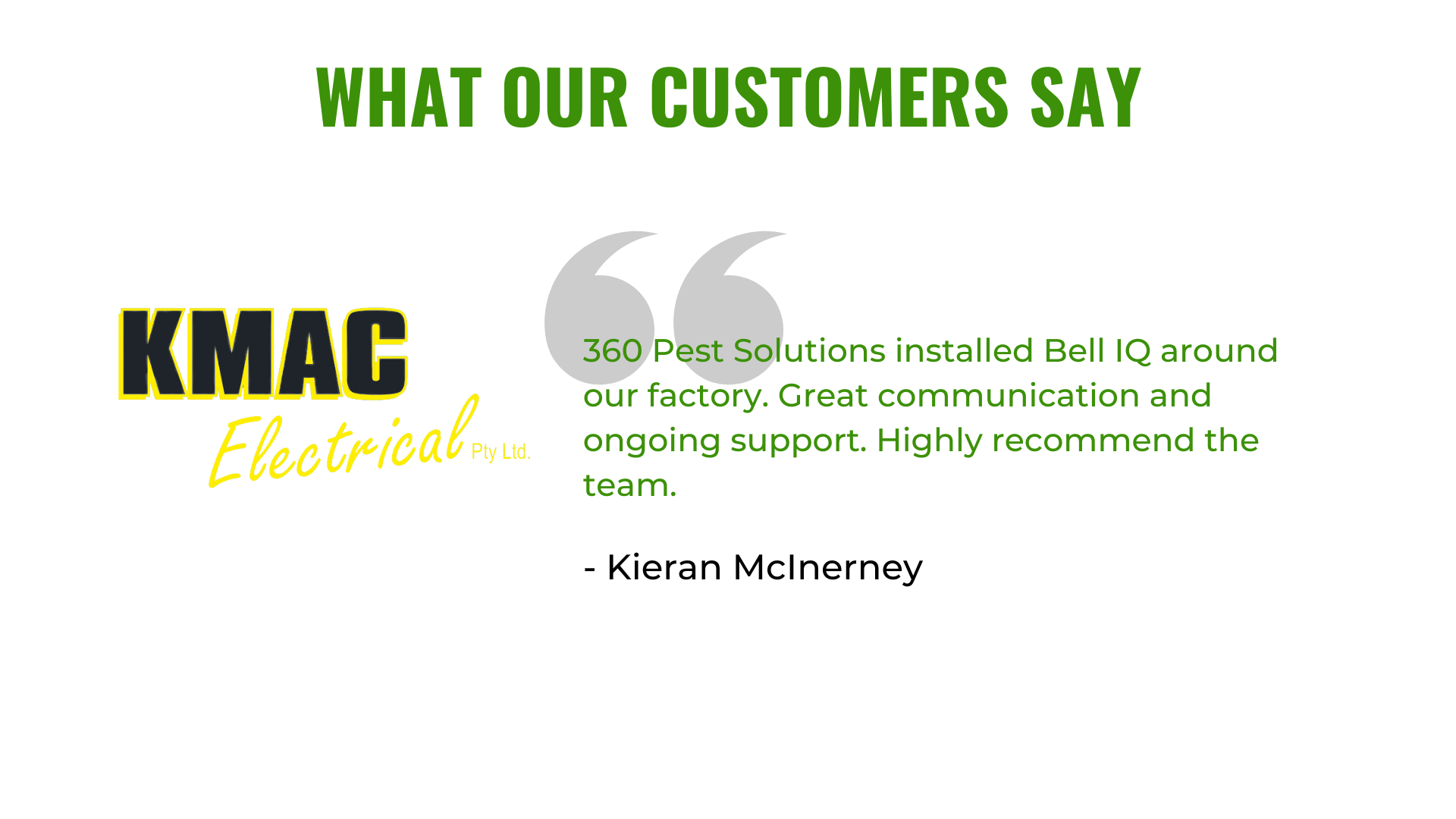 What our Customers say | 360 Pest Solutions