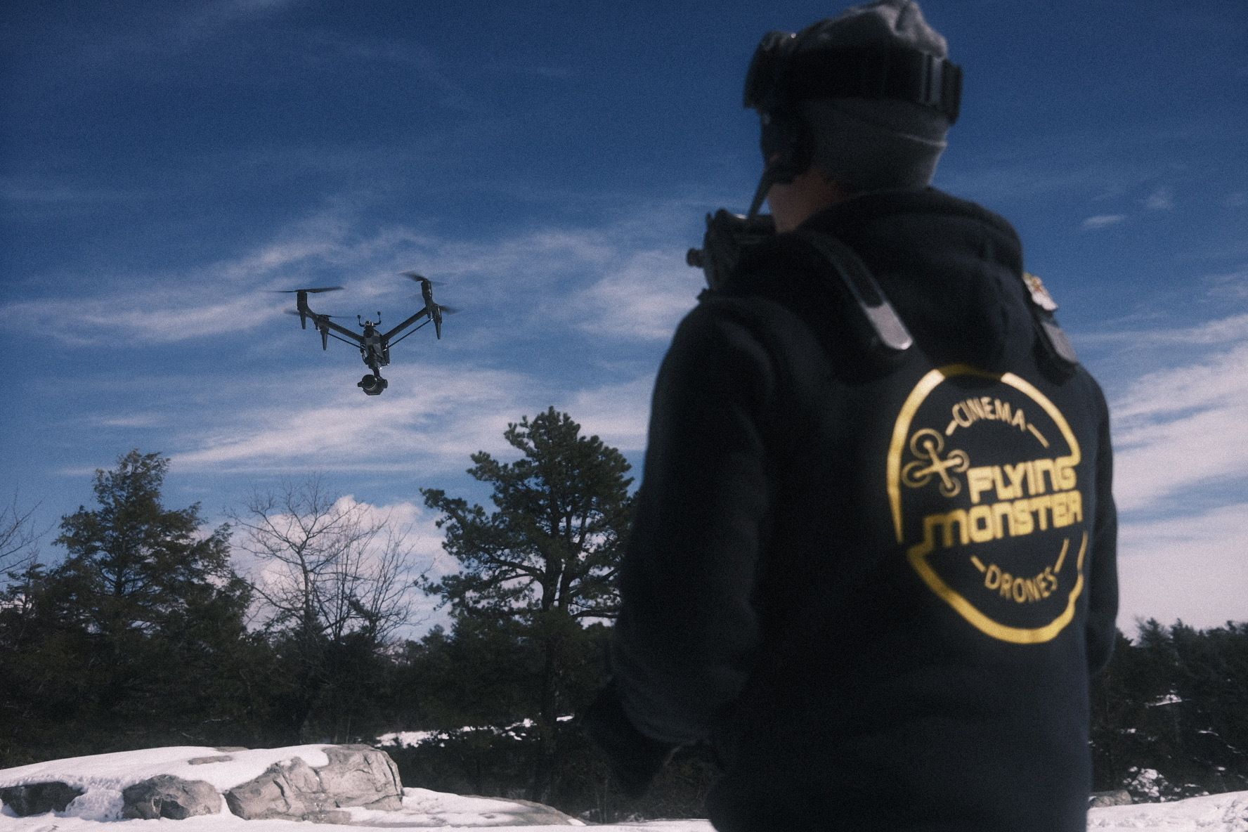 Inspire 3 Flying in Snow