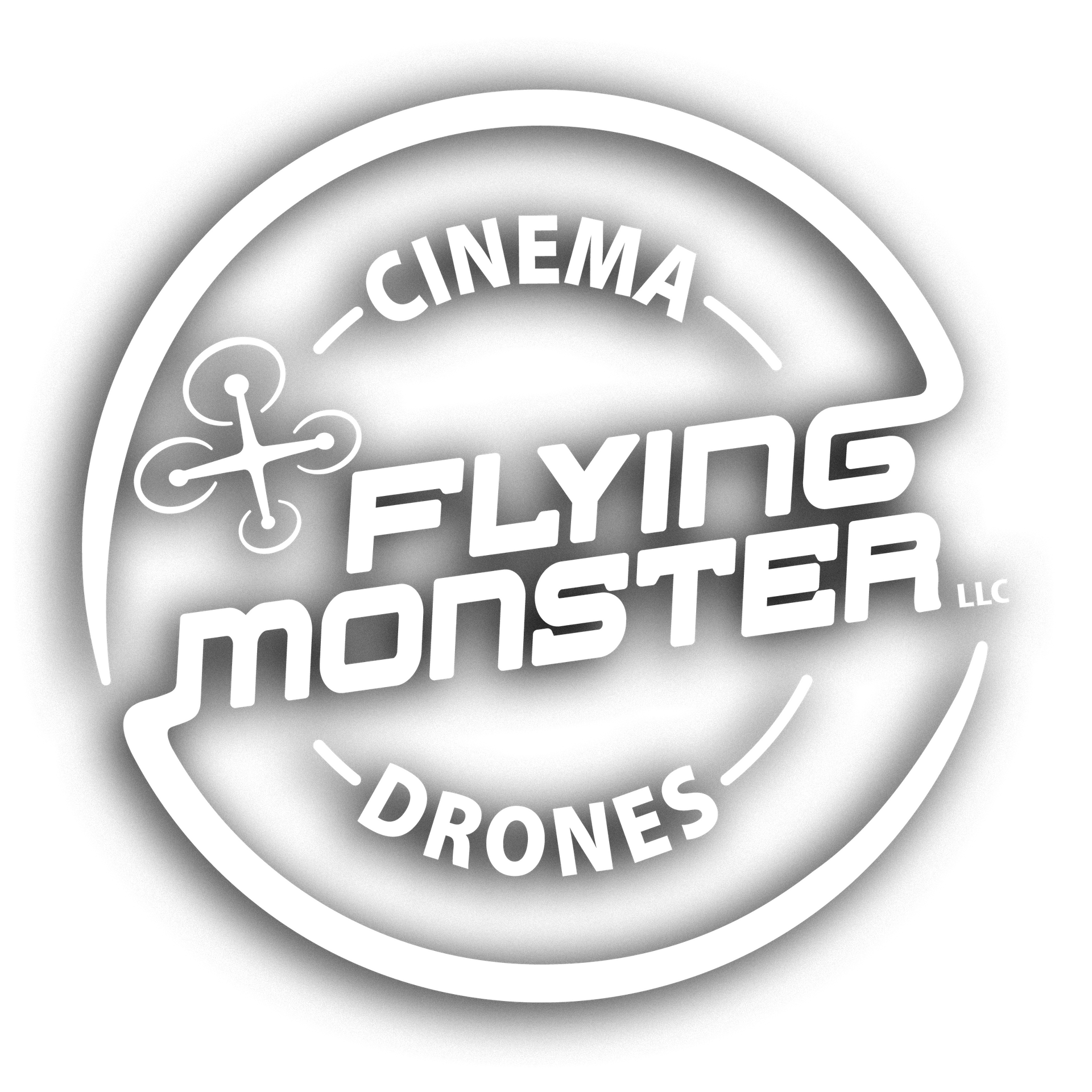 Round  Flying Monster Logo