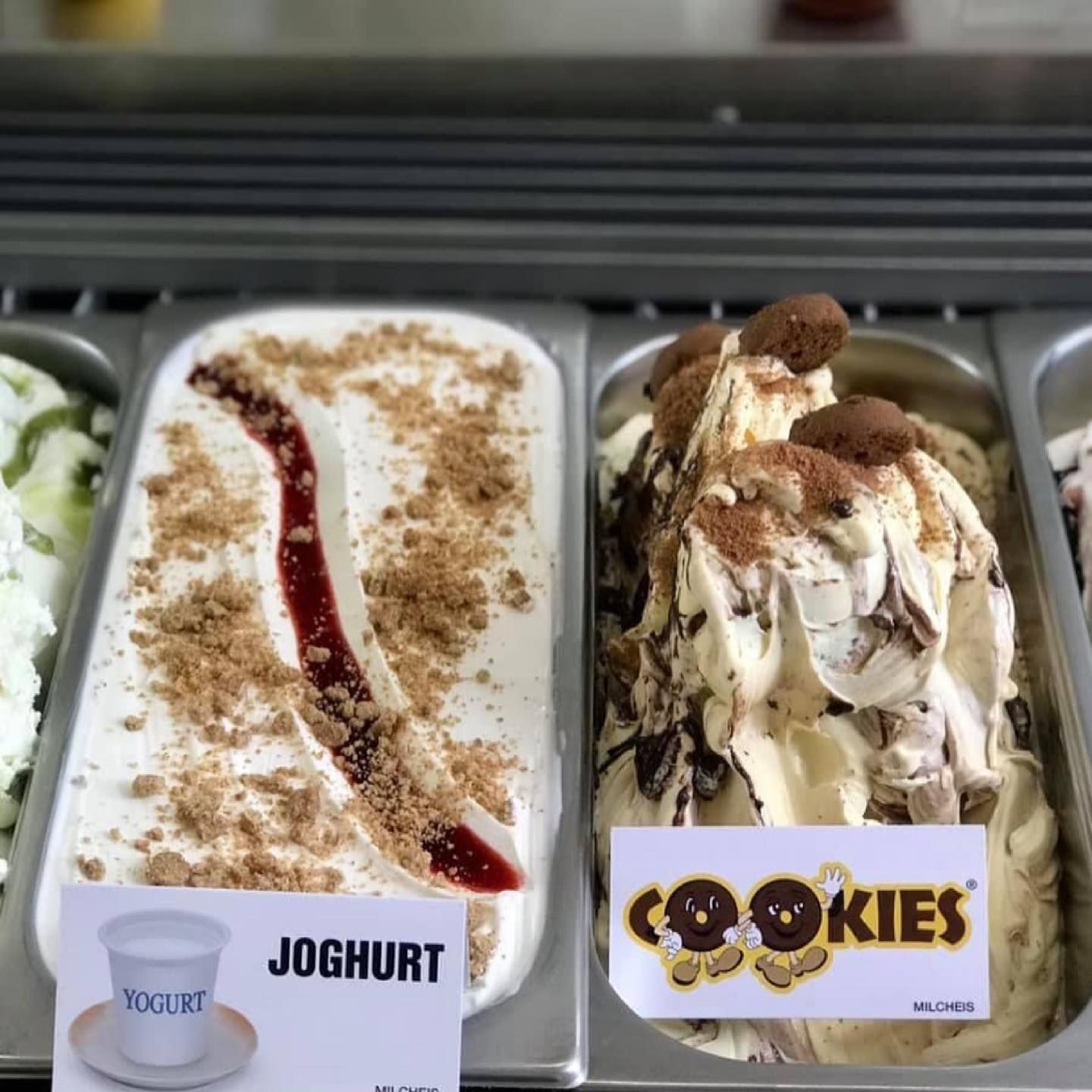 Cookies- und Joghurteiscreme