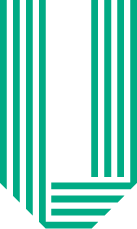 Green and white striped emblem with an 