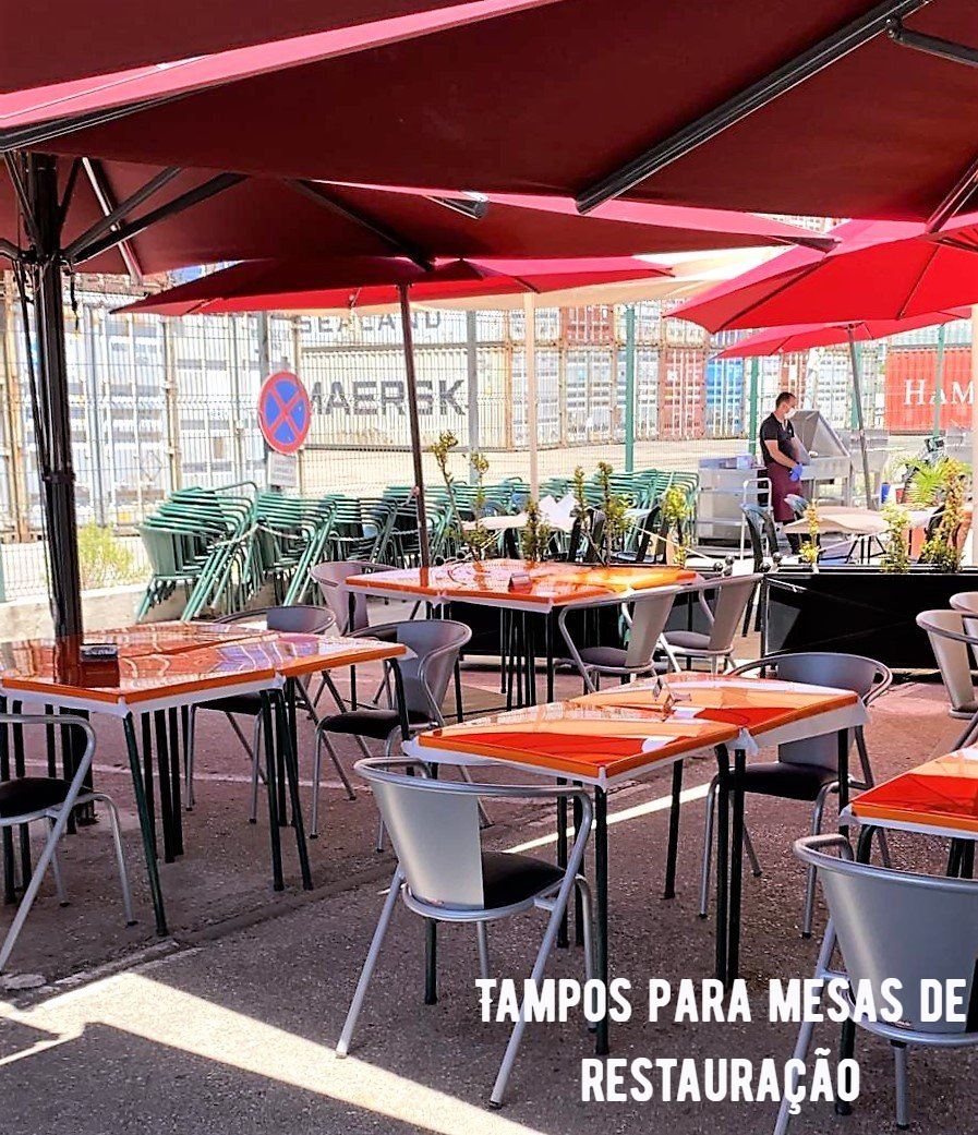 Tampos para mesas de restauração