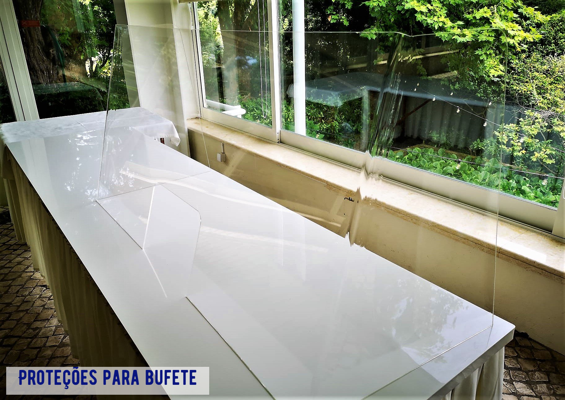 Proteções para bufete