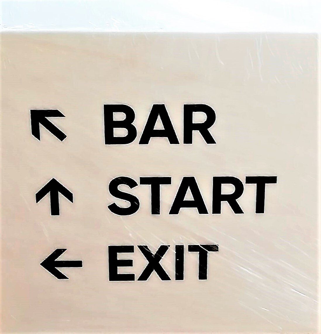 Sinalética com retroiluminação