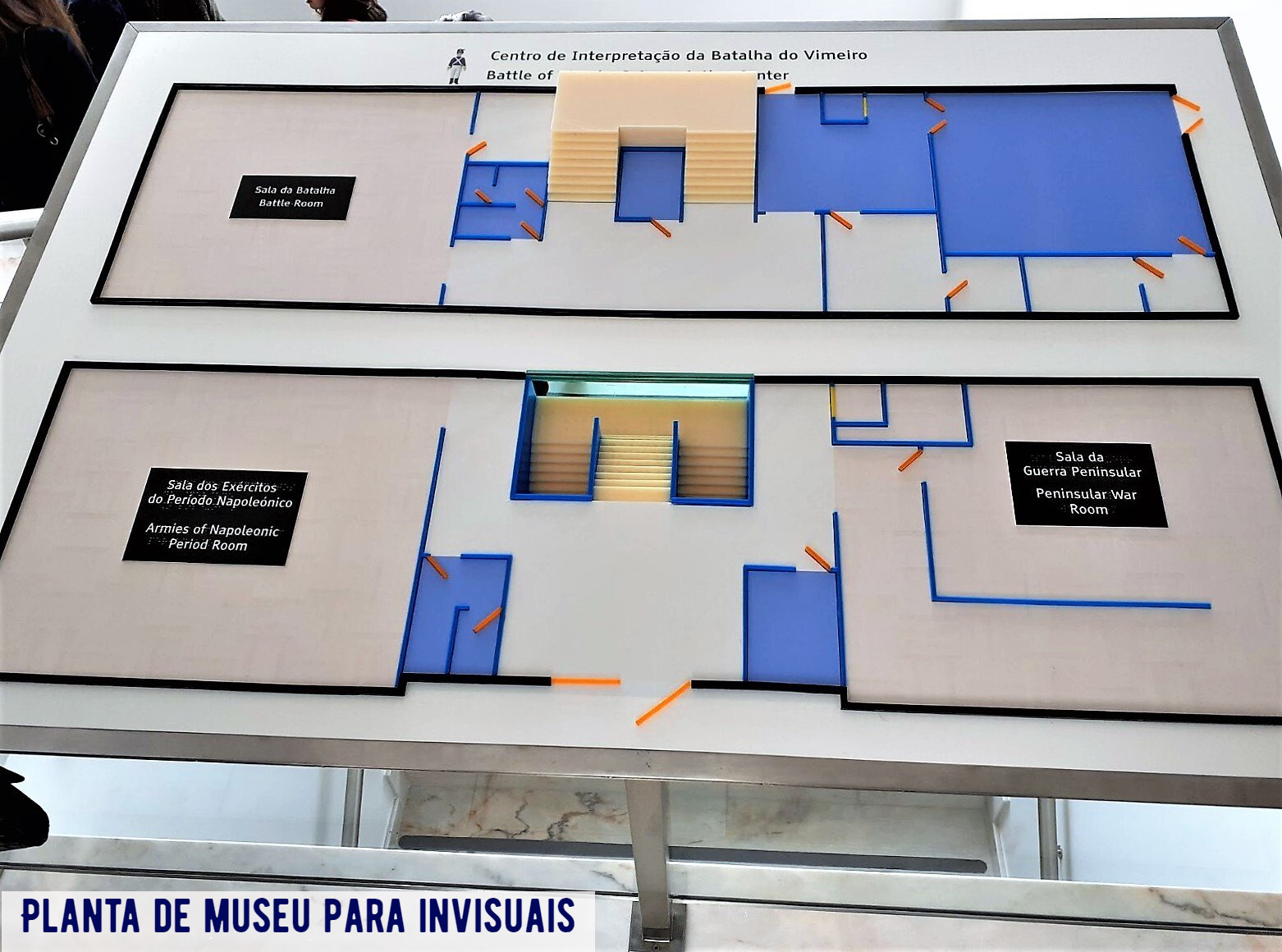 Planta de museu para invisuais