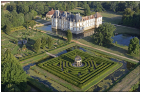 Aerial view of the landscape