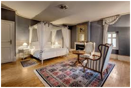 Interior view of a  master bedroom