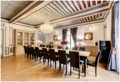 Interior view of a big hall