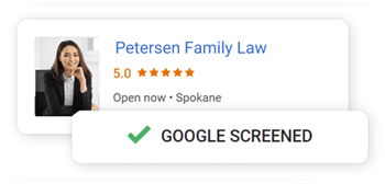 a google screened review for petersen family law