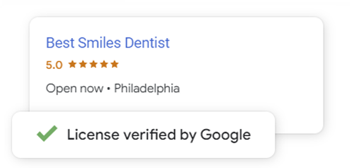 a google review for a dentist in philadelphia
