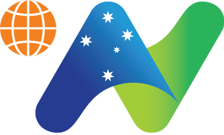 Logo: Blue and green 