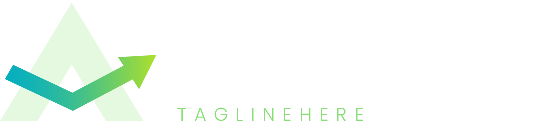 A green and blue arrow pointing up on a white background.