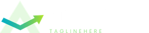 A green and blue arrow pointing up on a white background.