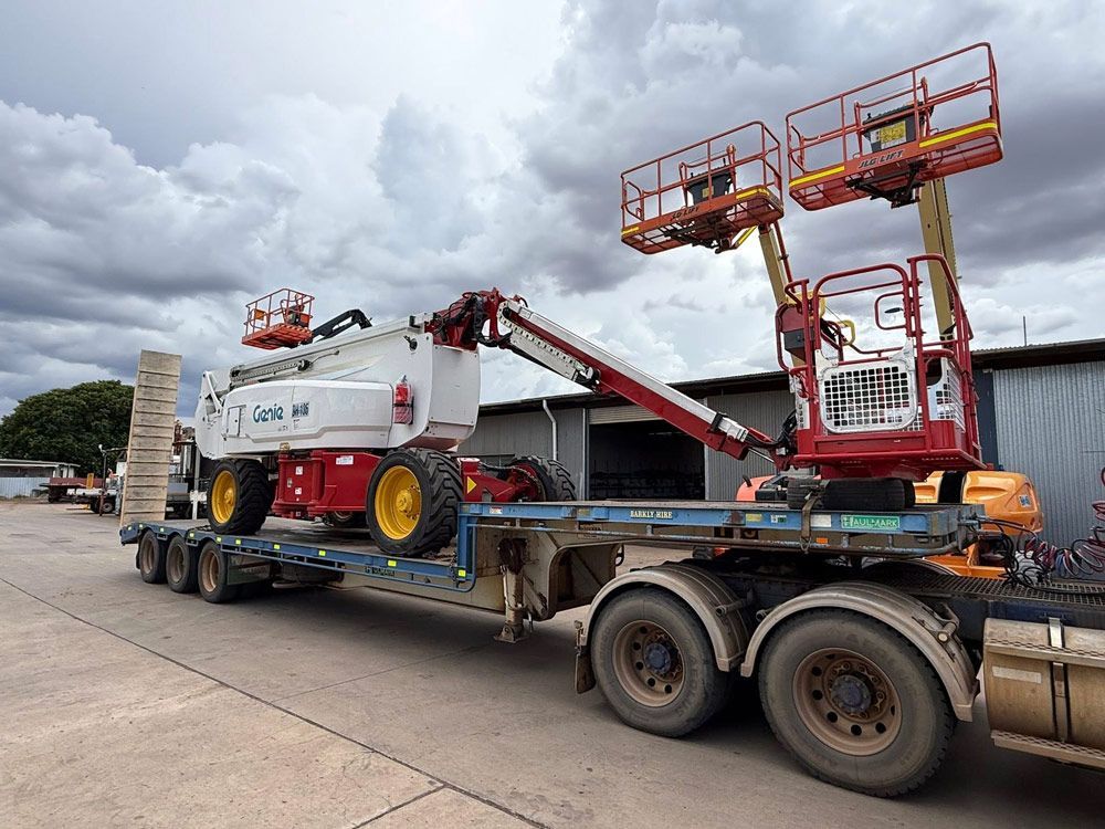 equipment hire on a truck for small contractors