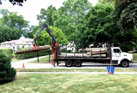 Tree services — Large Truck with Claw in Cuyahoga Falls, OH