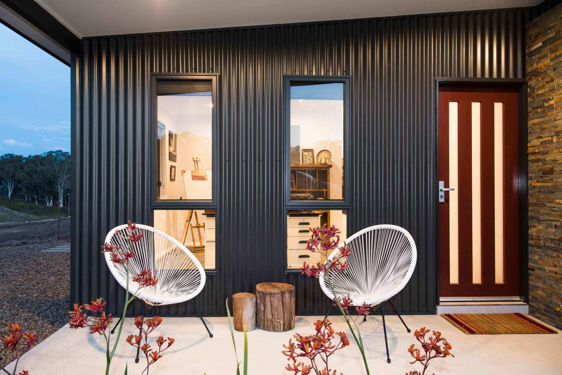 house and two chairs