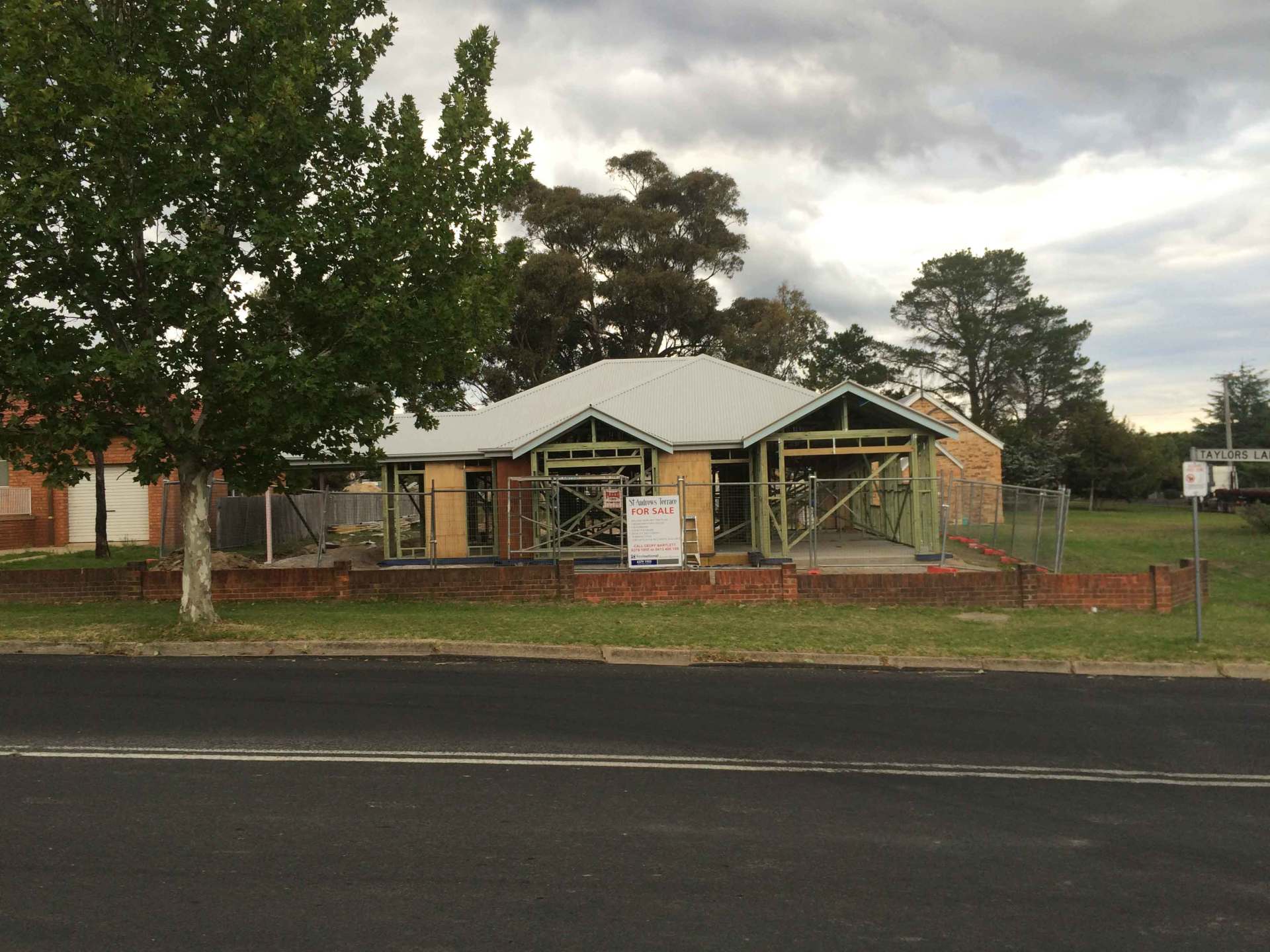 the road and the house