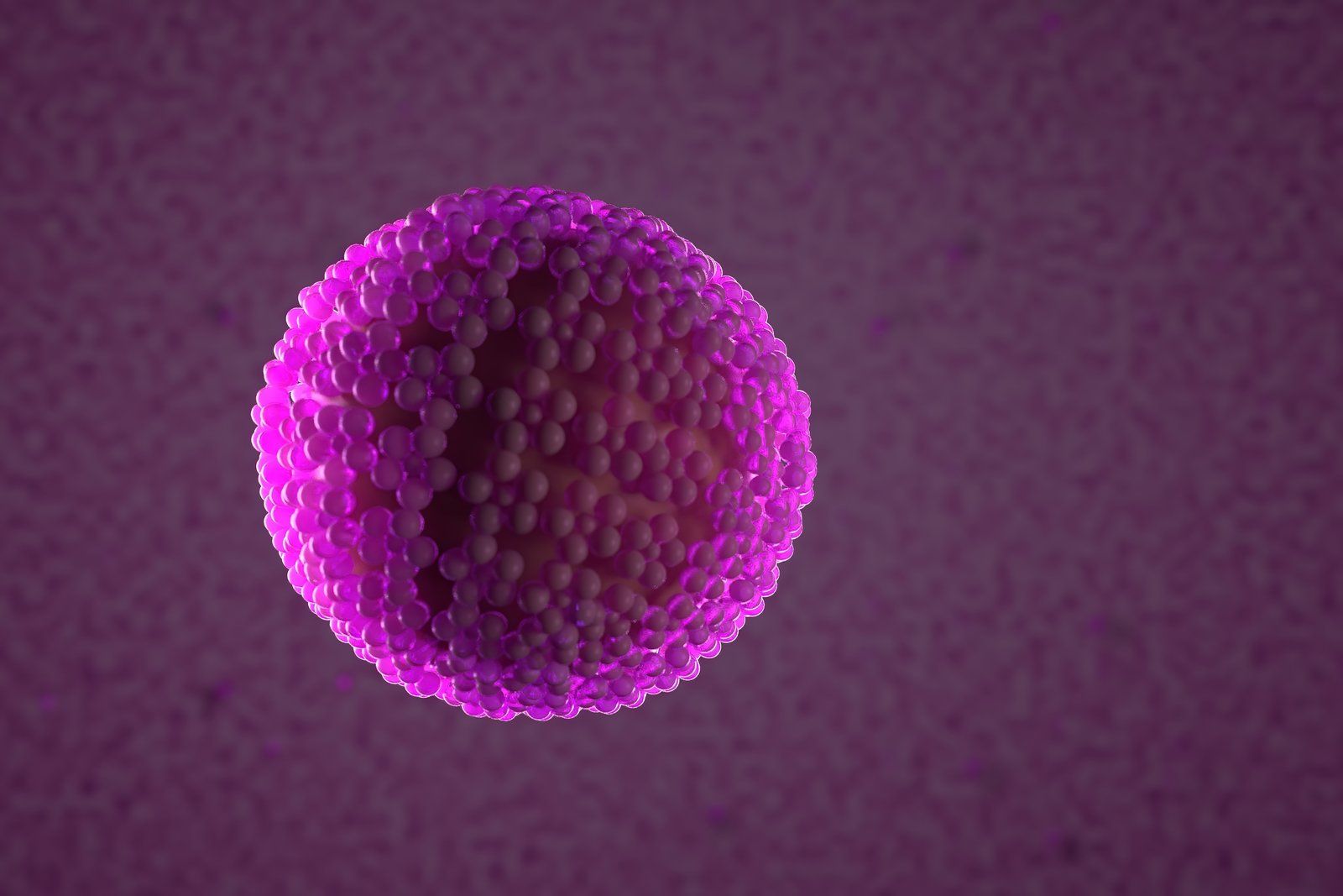 3d illustration of a virus