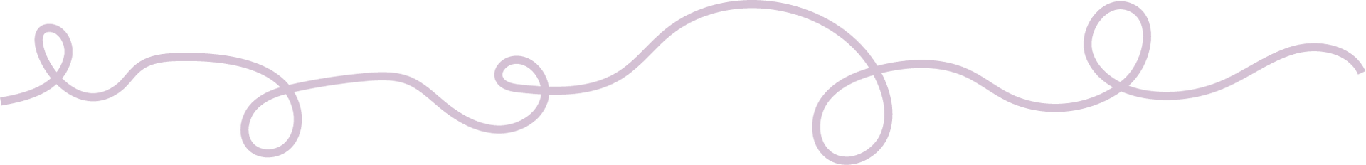 Playful squiggly line used to add movement and visual interest