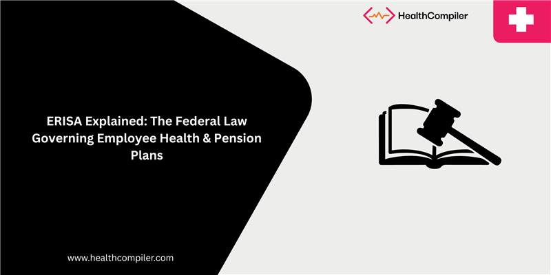 Presentation about ERISA, The Federal Law Governing Employee Health & Pension Plans; with gavel on book.