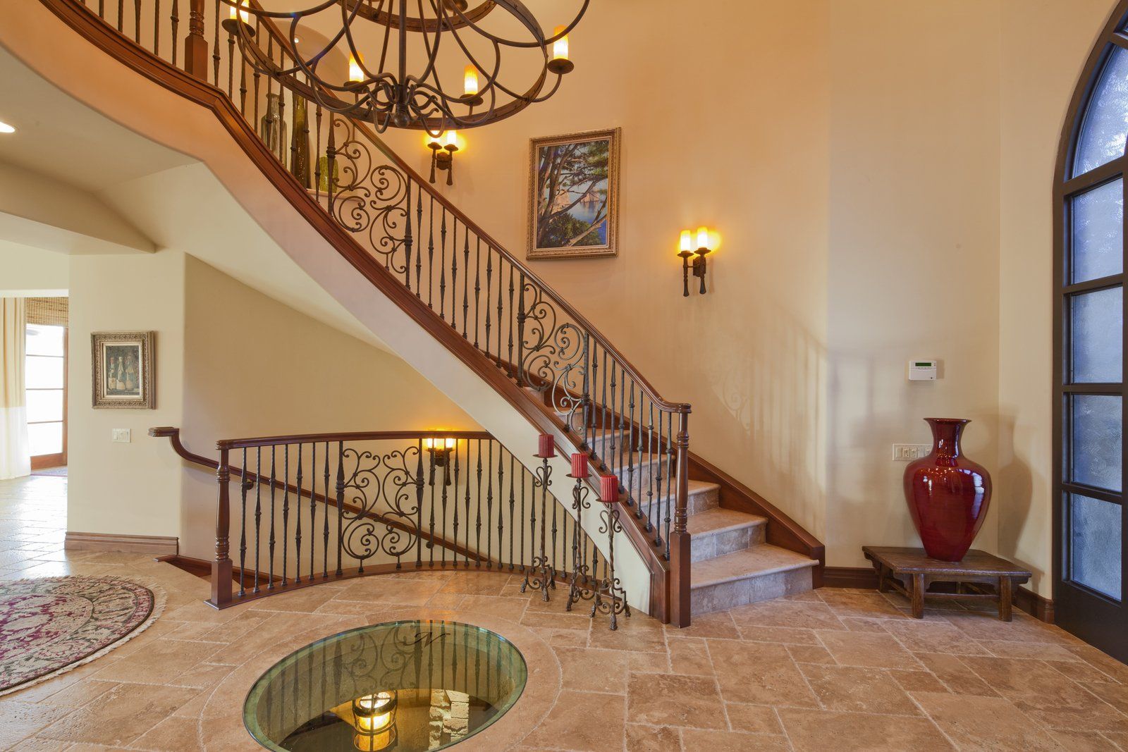 a fancy customized railings and custom stairs