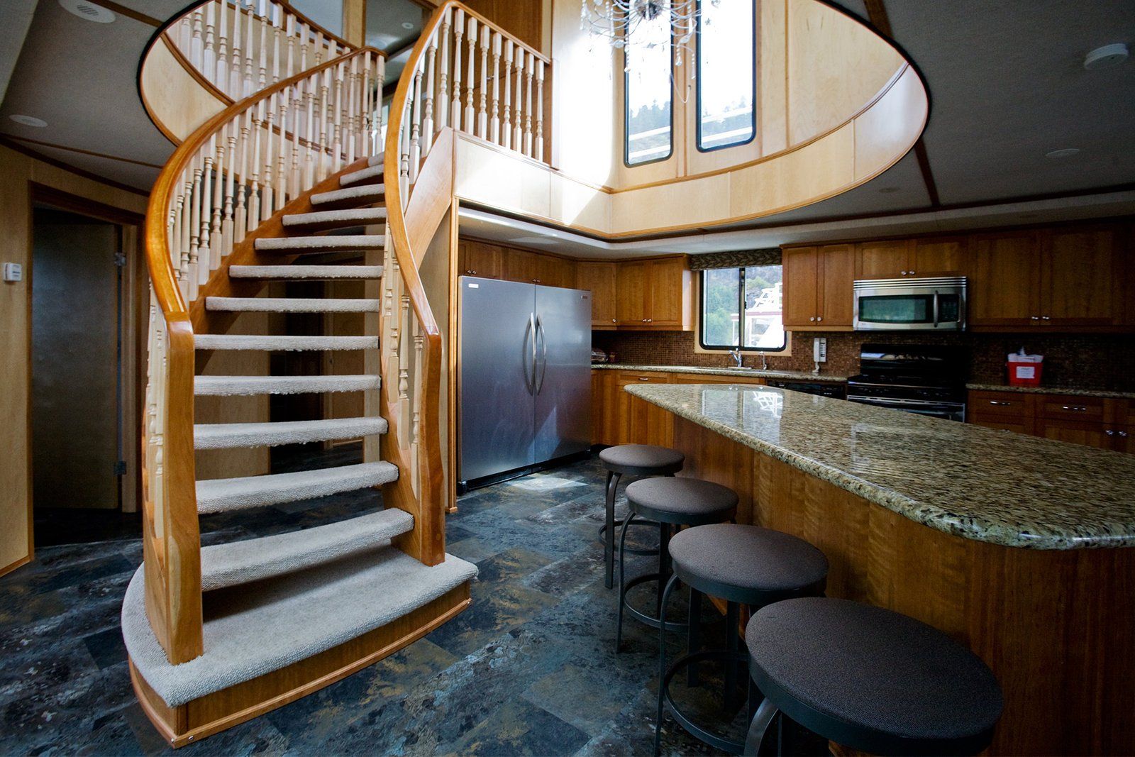 Custom wood stairs designed and built by Custom Stairs Orlando