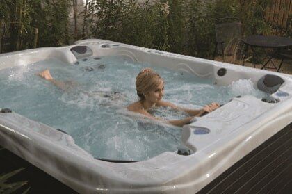 Lady on Hut Tubs - Hot Tub in Lewiston, ME
