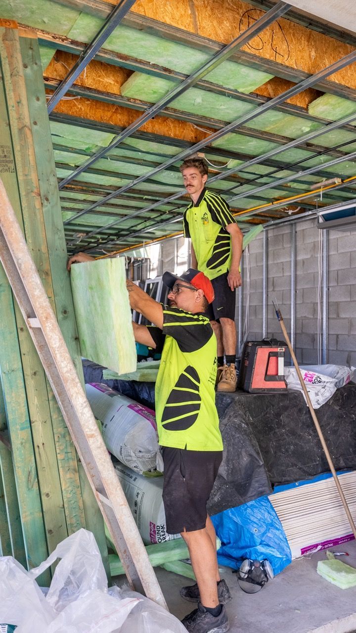 Construction site with scaffolding — Home Insulation in Gold Coast QLD