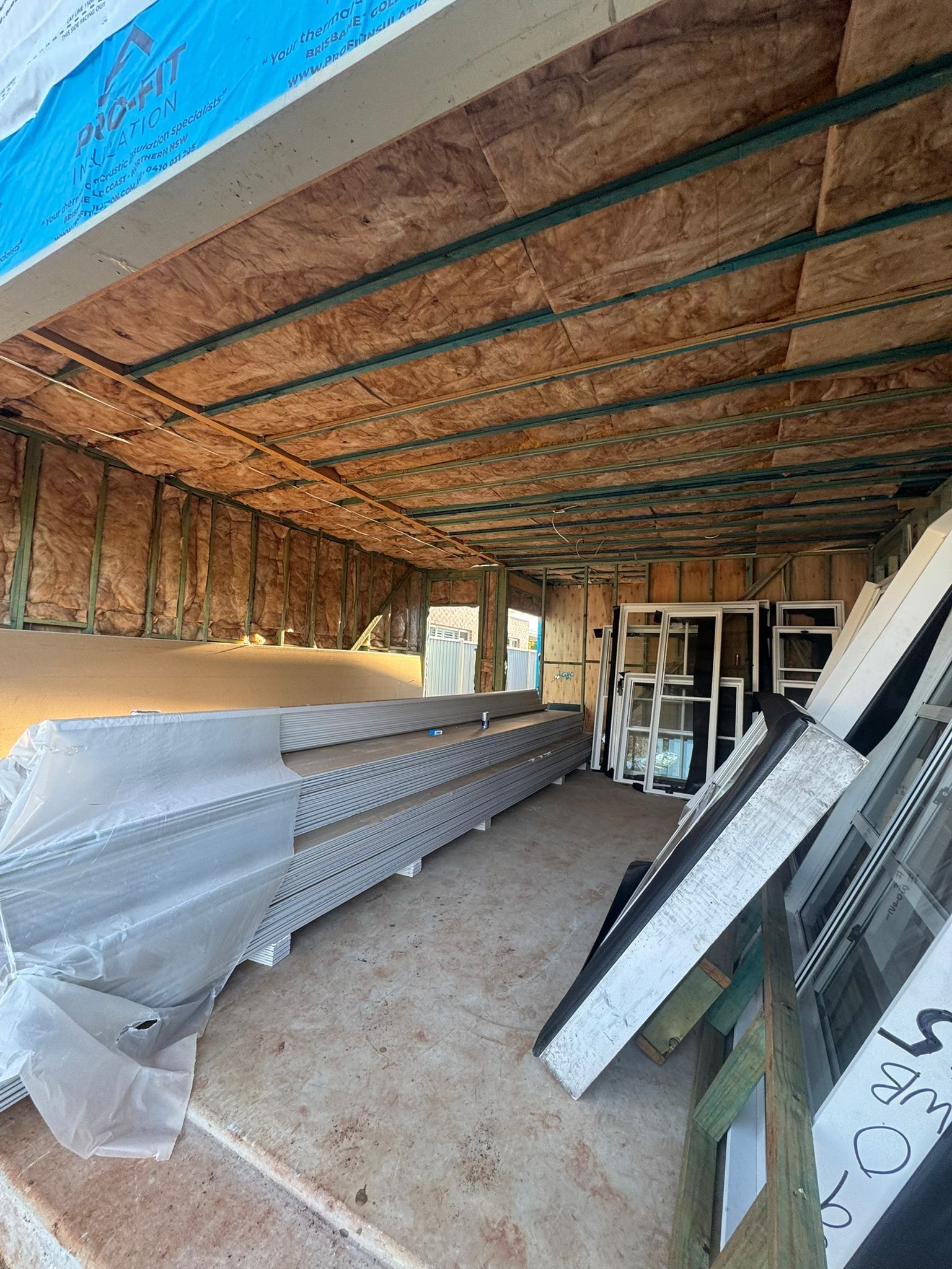 Insulation in Roof and Walls