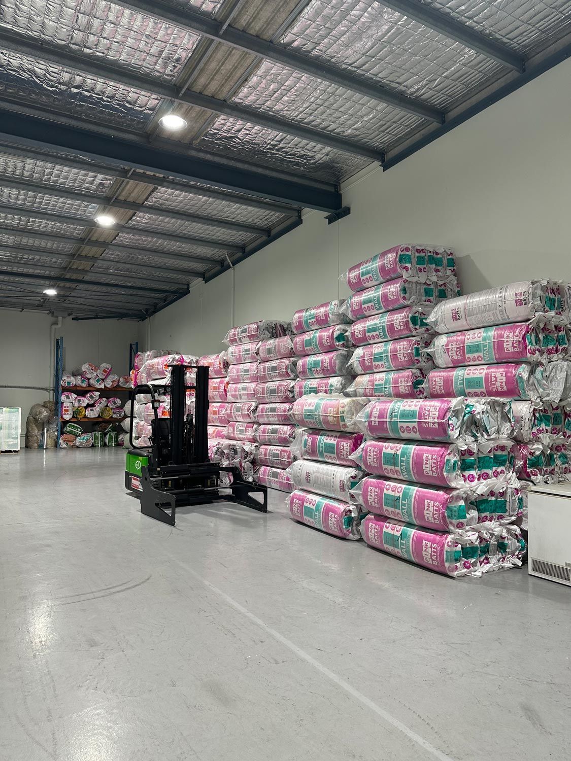 Insulation Materials On A Warehouse