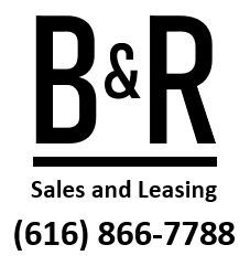 Logo for B&R Sales and Leasing, featuring bold